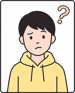 疑問を持つ人